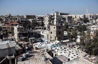 Eine miserable Infrastruktur kennzeichnet das Palästinenserlager Shatila in Beirut im Libanon.
