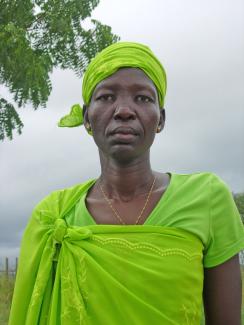 Einwohnerin von Bor in der südsudanesischen Provinz Jonglei.