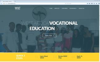 Screenshot: https://waveacademies.org/ WAVE schafft Perspektiven in Lagos.